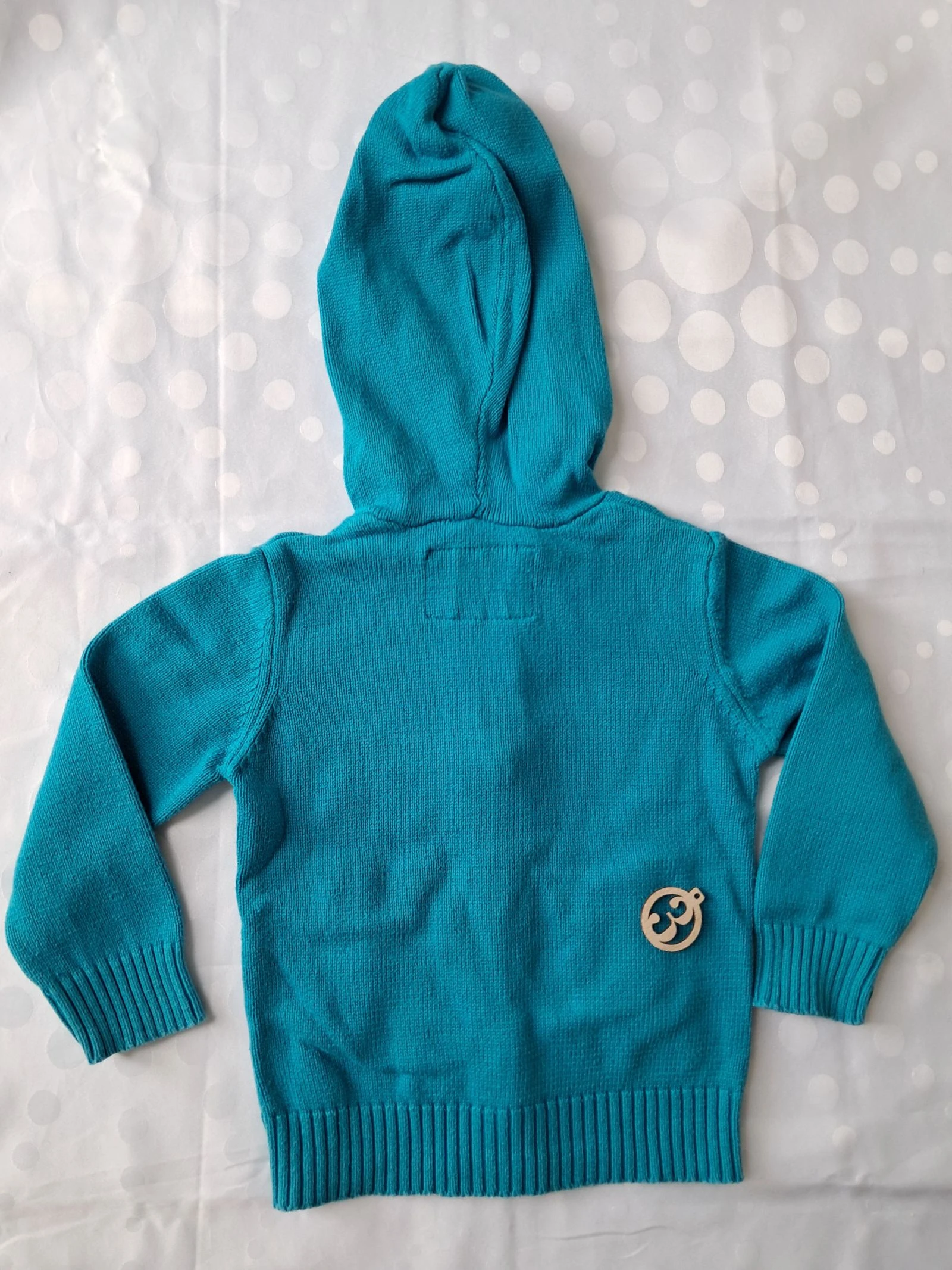 Chaleco de lana turquesa talla 3 años – photo 2